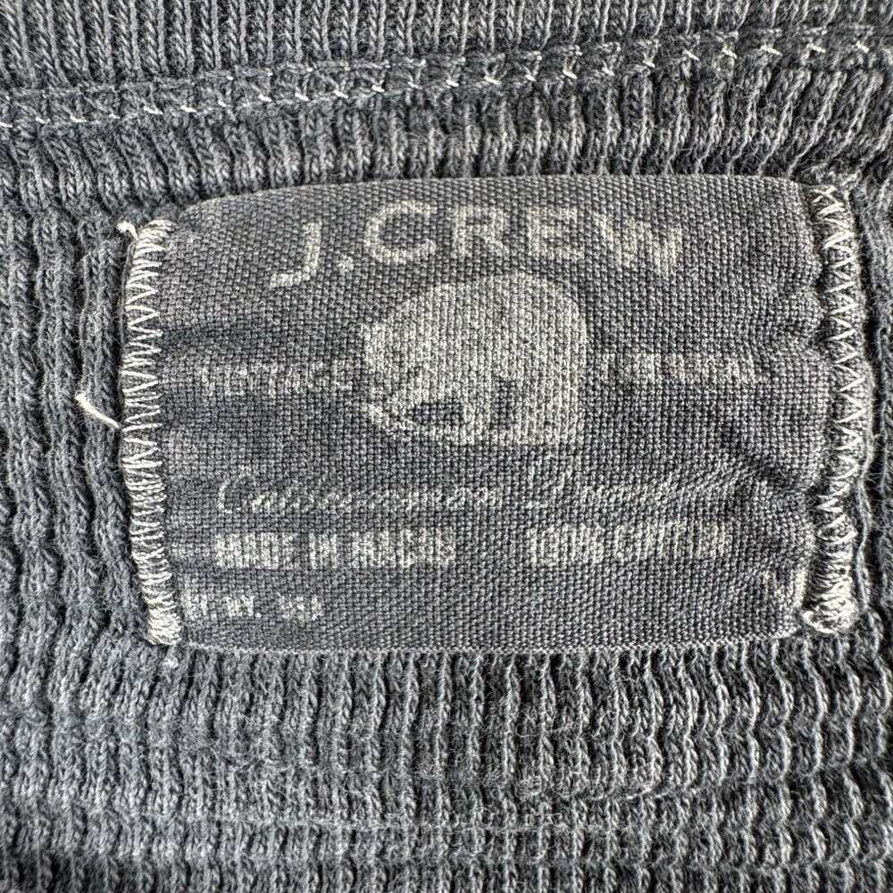 J Crew Mens Vintage Thermal Shirt Gray Oarsman Sz S/M? - Picture 3 of 8